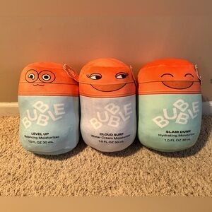 Bubble skincare exclusive plush pillows